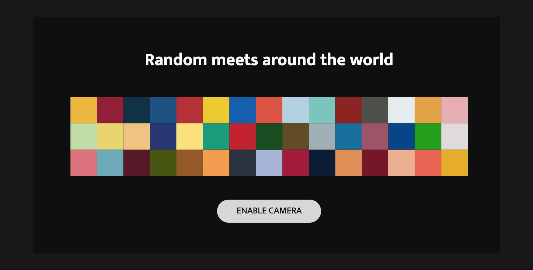 Chatroulette main page