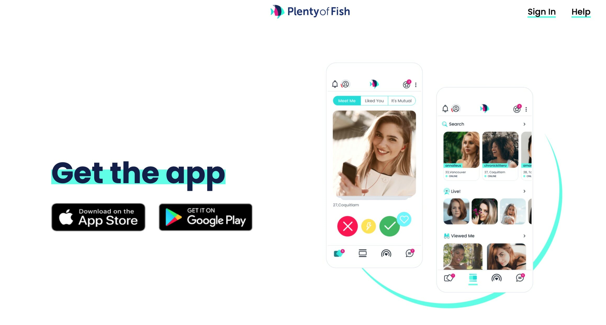 Plenty of Fish app
