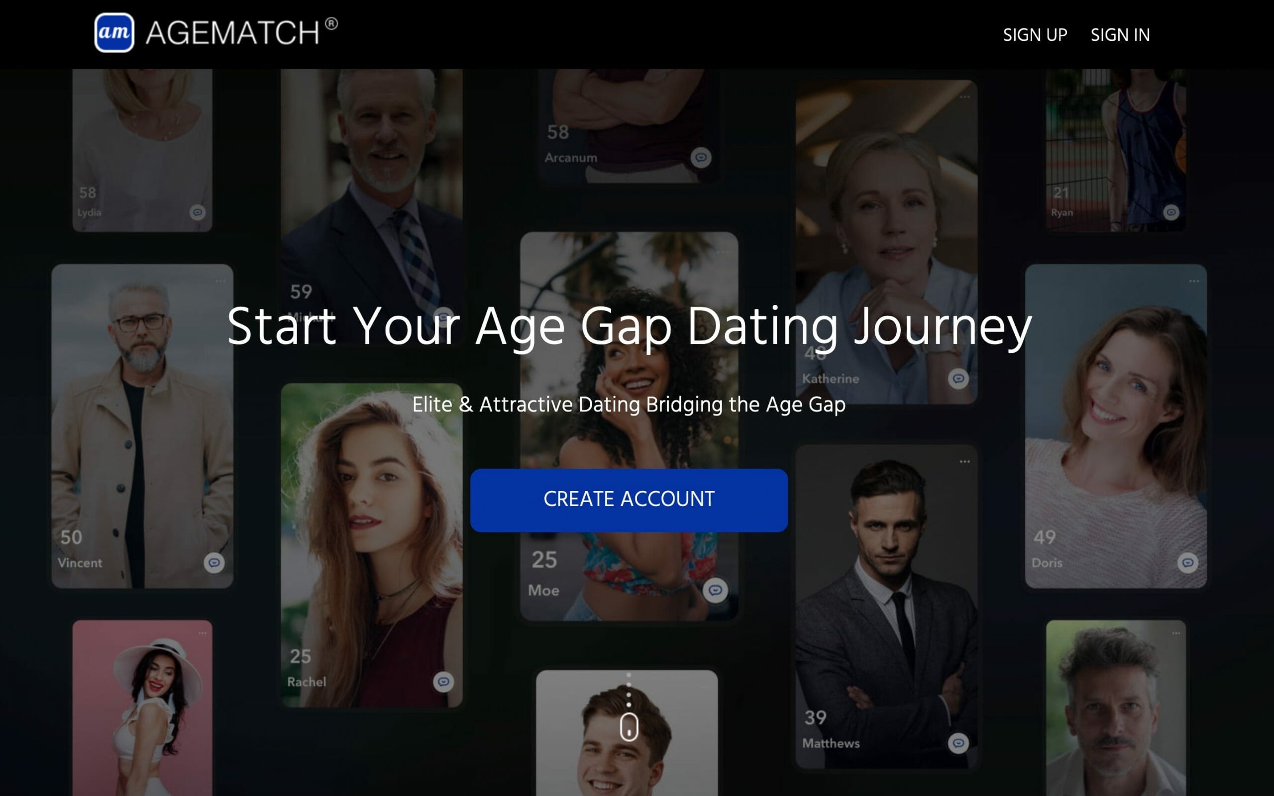 Age Match main page